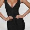 The Icon Schwarzes Bandage-Minikleid