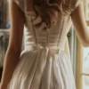 Thea Weißes Voile-Maxikleid mit Broderie Anglaise Thea Weißes Voile-Maxikleid mit Broderie Anglaise