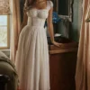 Thea Weißes Voile-Maxikleid mit Broderie Anglaise Thea Weißes Voile-Maxikleid mit Broderie Anglaise