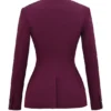 Theodora Weinroter Blazer mit tiefem V-Ausschnitt Theodora Weinroter Blazer mit tiefem V-Ausschnitt