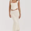 Therese Vintage-Maxirock aus cremefarbener Spitze Therese Vintage-Maxirock aus cremefarbener Spitze