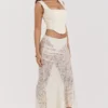 Therese Vintage-Maxirock aus cremefarbener Spitze Therese Vintage-Maxirock aus cremefarbener Spitze