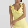 Tink Buttercup Satin-Rüschen-Minikleid Tink Buttercup Satin-Rüschen-Minikleid