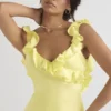 Tink Buttercup Satin-Rüschen-Minikleid Tink Buttercup Satin-Rüschen-Minikleid