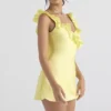 Tink Buttercup Satin-Rüschen-Minikleid Tink Buttercup Satin-Rüschen-Minikleid