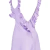 Tink Orchid Satin-Mini-Kleid mit Rüschen Tink Orchid Satin-Mini-Kleid mit Rüschen
