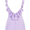 Tink Orchid Satin-Mini-Kleid mit Rüschen Tink Orchid Satin-Mini-Kleid mit Rüschen