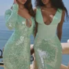 Titania Seafoam Pailletten-Abendkleid Titania Seafoam Pailletten-Abendkleid