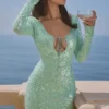 Titania Seafoam Pailletten-Abendkleid Titania Seafoam Pailletten-Abendkleid