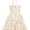 Valentia Mini-Halter-Kleider aus Baumwolle mit „Ivory Meadow“-Print Valentia Mini-Halter-Kleider aus Baumwolle mit „Ivory Meadow“-Print