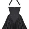 Valentia Schwarzes Neckholder-Minikleid Valentia Schwarzes Neckholder-Minikleid