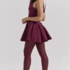 Valentia Weinrotes Neckholder-Minikleid Valentia Weinrotes Neckholder-Minikleid