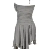 Valeria Smoke – Asymmetrisches Kleid mit Raffungen Valeria Smoke – Asymmetrisches Kleid mit Raffungen