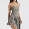 Valeria Smoke – Asymmetrisches Kleid mit Raffungen Valeria Smoke – Asymmetrisches Kleid mit Raffungen