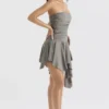 Valeria Smoke – Asymmetrisches Kleid mit Raffungen Valeria Smoke – Asymmetrisches Kleid mit Raffungen