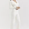 Vanna Off-White-Baumwoll-Strick-Hose Vanna Off-White-Baumwoll-Strick-Hose