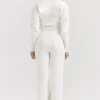 Vanna Off-White-Baumwoll-Strick-Hose Vanna Off-White-Baumwoll-Strick-Hose