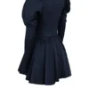 Venetia Midnight Satin-Mini-Kleid mit Puffärmeln Venetia Midnight Satin-Mini-Kleid mit Puffärmeln