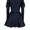 Venetia Midnight Satin-Mini-Kleid mit Puffärmeln Venetia Midnight Satin-Mini-Kleid mit Puffärmeln