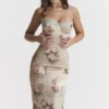 Venus Vintage-Midi-Kleid mit Blumenmuster Venus Vintage-Midi-Kleid mit Blumenmuster