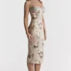 Venus Vintage-Midi-Kleid mit Blumenmuster Venus Vintage-Midi-Kleid mit Blumenmuster