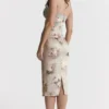Venus Vintage-Midi-Kleid mit Blumenmuster Venus Vintage-Midi-Kleid mit Blumenmuster