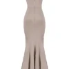 Violette Mushroom Satin Fishtail-Abendkleid Violette Mushroom Satin Fishtail-Abendkleid