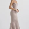 Violette Mushroom Satin Fishtail-Abendkleid Violette Mushroom Satin Fishtail-Abendkleid