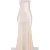 Vittoria Champagnerfarbenes bodenlanges Chiffon-Abendkleid Vittoria Champagnerfarbenes bodenlanges Chiffon-Abendkleid
