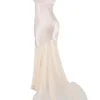 Vittoria Champagnerfarbenes bodenlanges Chiffon-Abendkleid Vittoria Champagnerfarbenes bodenlanges Chiffon-Abendkleid