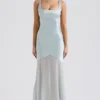 Vittoria Pistachio Chiffon-Bodenlanges Abendkleid Vittoria Pistachio Chiffon-Bodenlanges Abendkleid