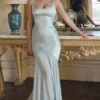 Vittoria Pistachio Chiffon-Bodenlanges Abendkleid Vittoria Pistachio Chiffon-Bodenlanges Abendkleid