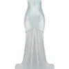 Vittoria Pistachio Chiffon-Bodenlanges Abendkleid Vittoria Pistachio Chiffon-Bodenlanges Abendkleid