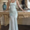 Vittoria Pistachio Chiffon-Bodenlanges Abendkleid Vittoria Pistachio Chiffon-Bodenlanges Abendkleid