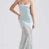 Vittoria Pistachio Chiffon-Bodenlanges Abendkleid Vittoria Pistachio Chiffon-Bodenlanges Abendkleid