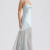 Vittoria Pistachio Chiffon-Bodenlanges Abendkleid Vittoria Pistachio Chiffon-Bodenlanges Abendkleid