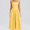 Vivien Apricot Baumwoll-Midi-Sommerkleid Vivien Apricot Baumwoll-Midi-Sommerkleid