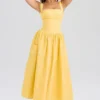 Vivien Apricot Baumwoll-Midi-Sommerkleid Vivien Apricot Baumwoll-Midi-Sommerkleid