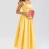 Vivien Apricot Baumwoll-Midi-Sommerkleid Vivien Apricot Baumwoll-Midi-Sommerkleid