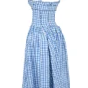 Vivien Regatta Blue Gingham Midi-Sommerkleid Vivien Regatta Blue Gingham Midi-Sommerkleid