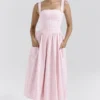 Vivien Strawberry Shortcake Gingham Midi-Sommerkleid Vivien Strawberry Shortcake Gingham Midi-Sommerkleid