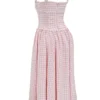 Vivien Strawberry Shortcake Gingham Midi-Sommerkleid Vivien Strawberry Shortcake Gingham Midi-Sommerkleid