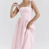 Vivien Strawberry Shortcake Gingham Midi-Sommerkleid Vivien Strawberry Shortcake Gingham Midi-Sommerkleid