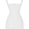 Weißes besticktes Minikleid „Odessa“ Weißes besticktes Minikleid „Odessa“