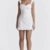 Weißes besticktes Minikleid „Odessa“ Weißes besticktes Minikleid „Odessa“