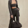 Yalina Hose aus Kaschmirmischung in Anthrazit Yalina Hose aus Kaschmirmischung in Anthrazit