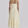 Ysabella Lemon Maßgefertigtes Midi-Sommerkleid aus Spitze + Broderie Anglaise Ysabella Lemon Maßgefertigtes Midi-Sommerkleid aus Spitze + Broderie Anglaise