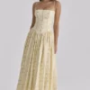 Ysabella Midi-Sommerkleid aus Baumwolle mit Blumen- und Zitronenprint Ysabella Midi-Sommerkleid aus Baumwolle mit Blumen- und Zitronenprint