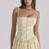Ysabella Midi-Sommerkleid aus Baumwolle mit Blumen- und Zitronenprint Ysabella Midi-Sommerkleid aus Baumwolle mit Blumen- und Zitronenprint