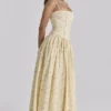 Ysabella Midi-Sommerkleid aus Baumwolle mit Blumen- und Zitronenprint Ysabella Midi-Sommerkleid aus Baumwolle mit Blumen- und Zitronenprint
